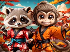 Hra Kung-Fu Little Animals online