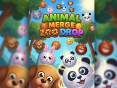 Hra Animal Merge Zoo Drop online