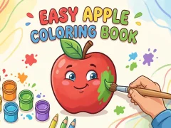 Hra Easy Apple Coloring Book online