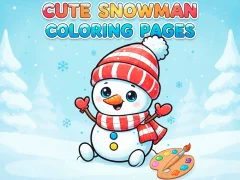 Hra Cute Snowman Coloring Pages online