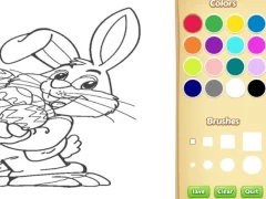 Hra Easter Bunny Coloring Book for Kids online