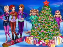 Hra Princesses Christmas tree online