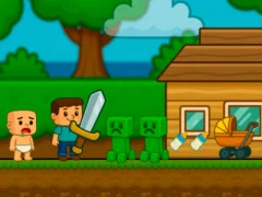 Hra Baby Noob Help! Steve online