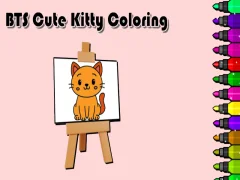 Hra BTS Cute Kitty Coloring online