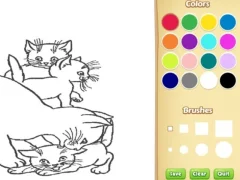 Hra Cats Coloring Book For Kids online