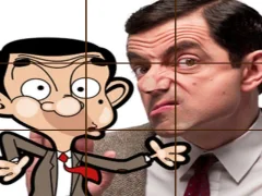 Hra Mr Bean Tile Puzzle online
