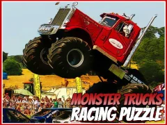 Hra Monster Trucks Racing Puzzle online