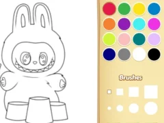 Hra Easy Labubu Coloring Book online