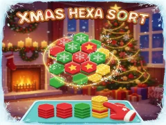Hra Xmas Hexa Sort online