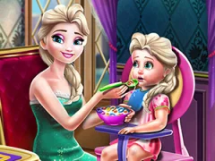 Hra Ice Queen Toddler Feed online