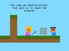 Hra Lady And Nubik Build And Dig online