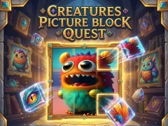 Hra Creatures Picture Block Quest online
