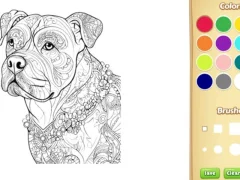 Hra Dog Coloring Book for Adults online