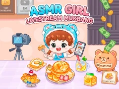 Hra ASMR Girl: Livestream Mukbang online