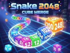 Hra Snake 2048: Cube Merge online