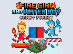 Hra Fire Girl and Water Boy Candy Forest online