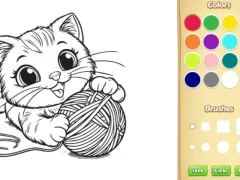 Hra Cat Coloring Book online