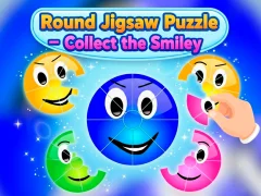 Hra Round jigsaw Puzzle - Collect the Smiley online