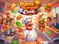 Hra Papas Burger Cook online