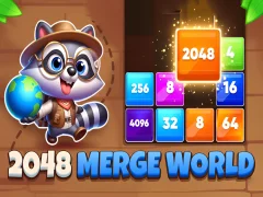 Hra 2048 Merge World online