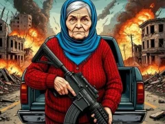 Hra Grandma with machine-gun: Apocalypsis online