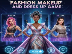 Hra Fashion Makeup And Dress Up Game online