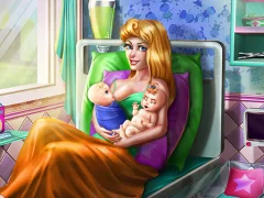 Hra Sleepy Princess Twins Birth online