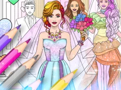 Hra Wedding Coloring Dress Up online