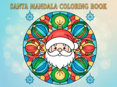 Hra Santa Mandala Coloring Book online
