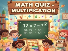 Hra Math Quiz - Multiplication online