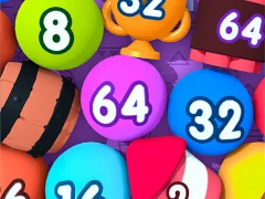 Hra Bubble Merge 2048 online