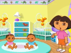 Hra Dora the Explorer Dora's Playtime with the Twins online