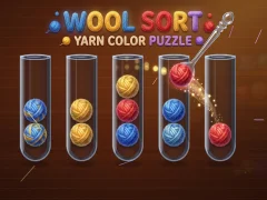 Hra Wool Sort Yarn Color Puzzle online
