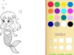 Hra Mermaid Coloring Book For Kids online