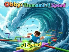 Hra Obby: Tsunami +1 speed online