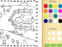 Hra Farming Coloring Book For Kids online