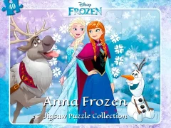 Hra Anna Frozen Jigsaw Puzzle Collection online