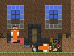 Hra Escape from the prison in Mineblock! Destruction! online