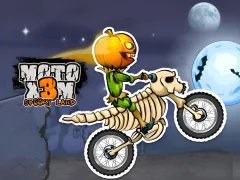 Hra Moto X3M Spooky Land online