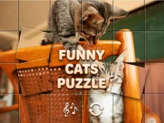 Hra Funny Cats Puzzle online