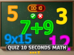 Hra Quiz 10 Seconds Math online