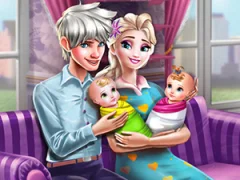 Hra Ice Queen Twins Family Day online