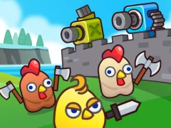 Hra Merge Cannon: Chicken Defense online
