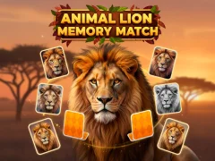 Hra Animal Lion Memory Match online