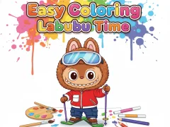 Hra Easy Coloring Labubu Time online