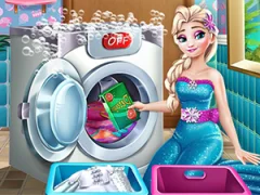 Hra Ice Queen Laundry Day online