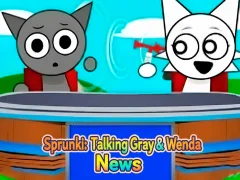 Hra Sprunki: Talking Gray & Wenda News online