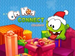 Hra Om Nom Connect Christmas online