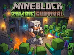 Hra Mineblock Zombie Survival online