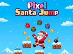 Hra Pixel Santa Jump online